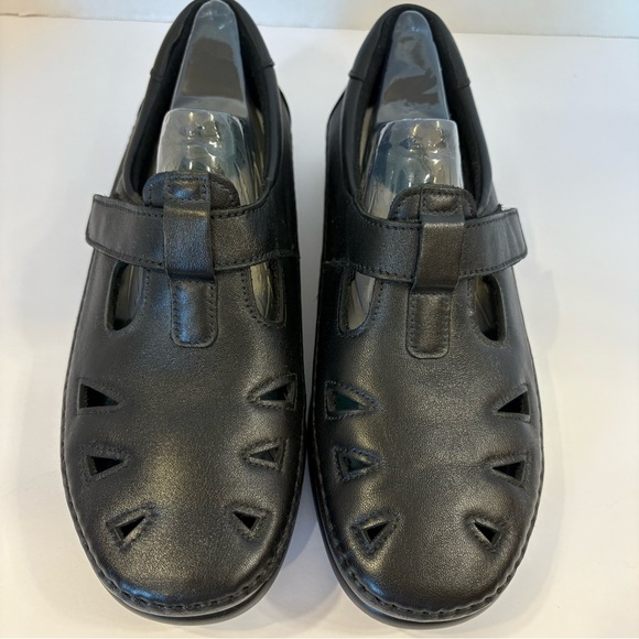 SAS Roamer black leather walking shoes size 7.5 W NEW - Picture 1 of 11